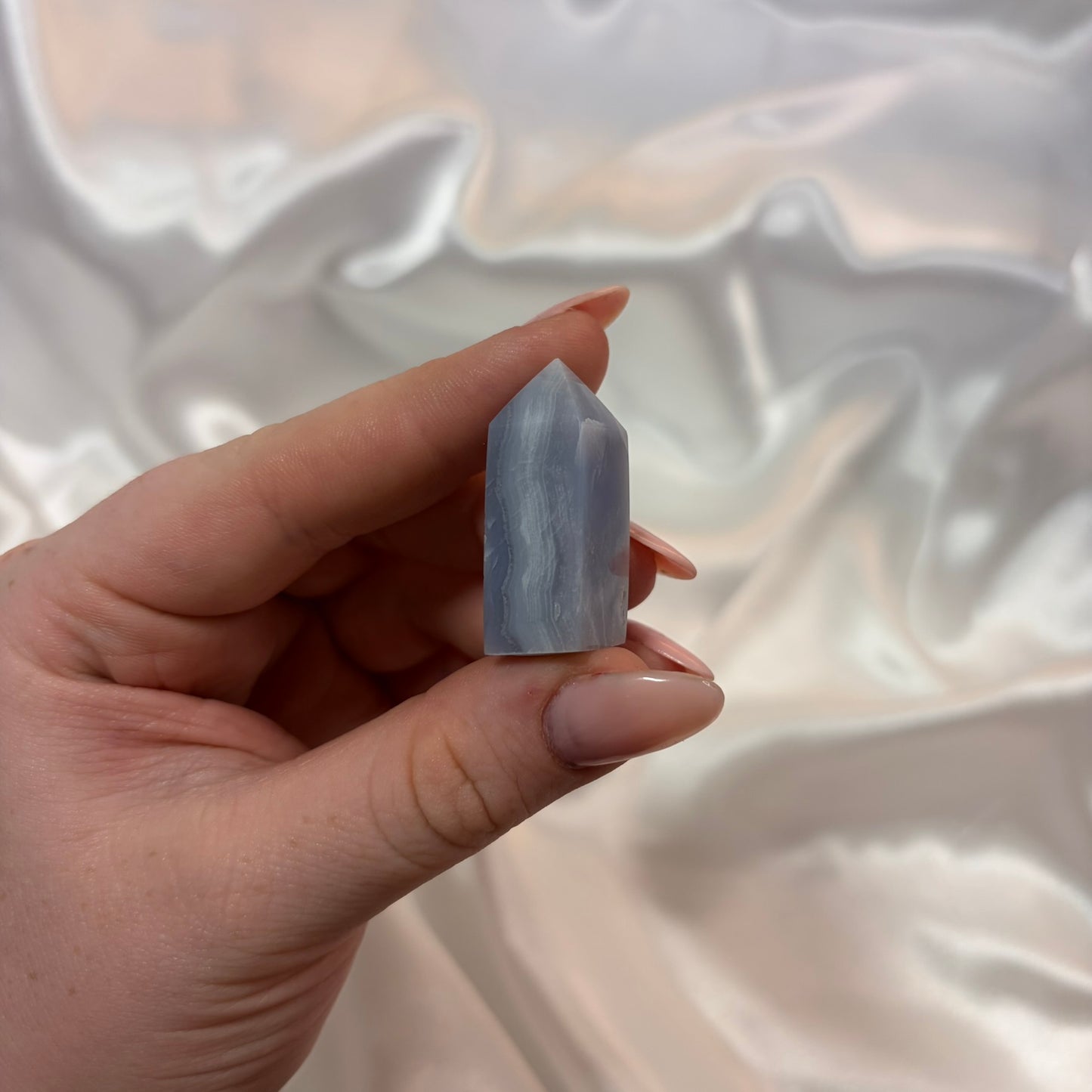 Blue Lace Agate Tower J