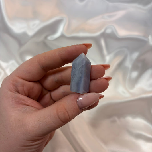 Blue Lace Agate Tower J