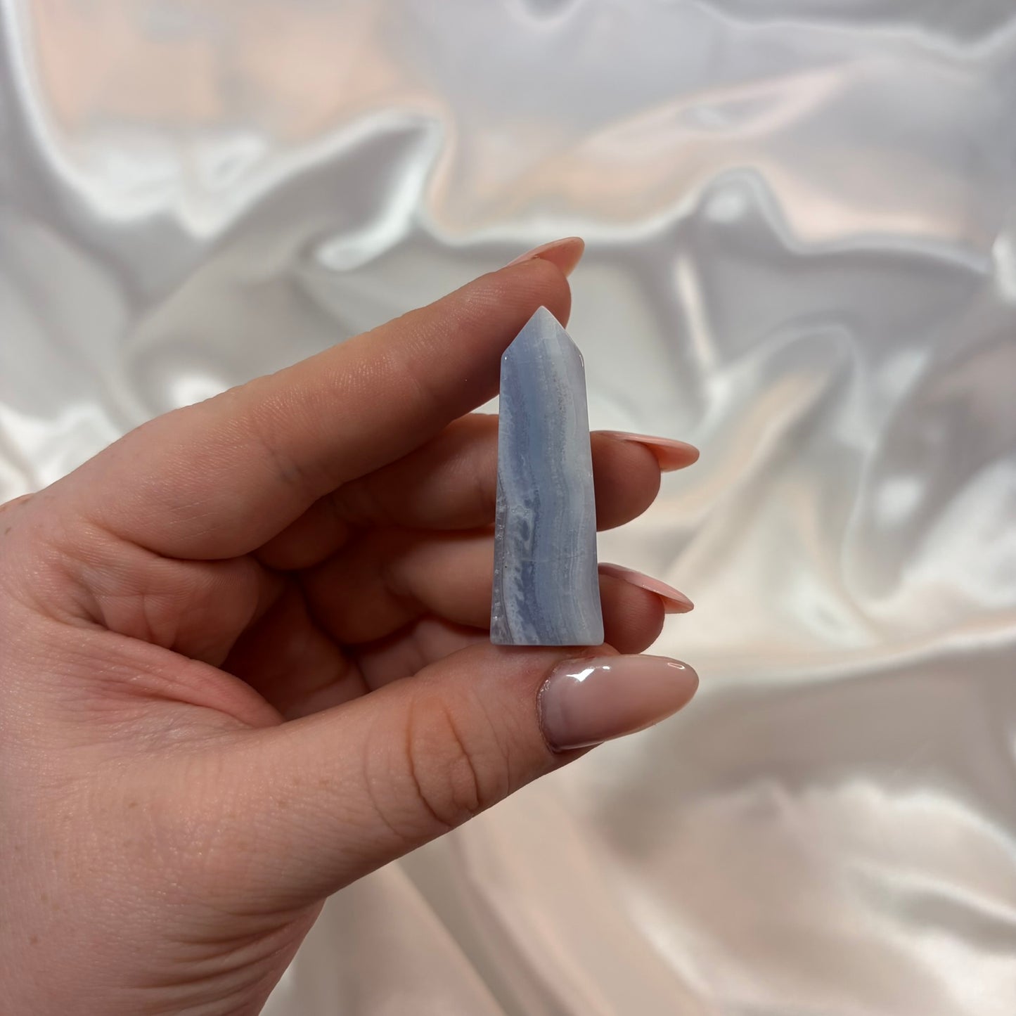 Blue Lace Agate Tower K