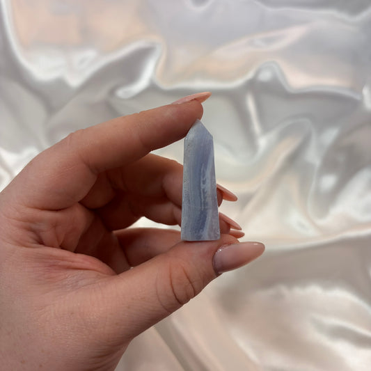 Blue Lace Agate Tower K