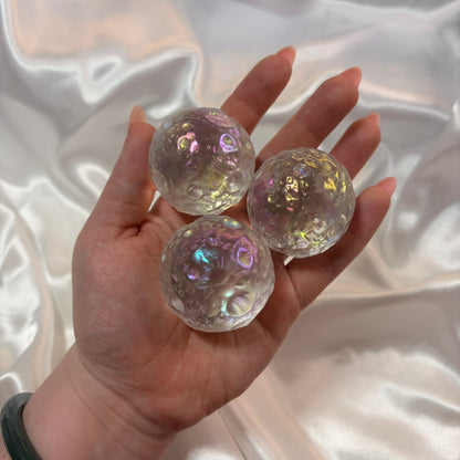 Angel Aura Moon Sphere from PureZen Minerals, view 2