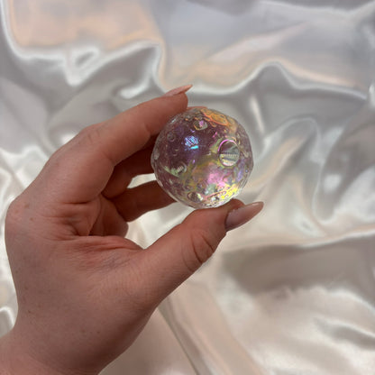 Angel Aura Moon Sphere from PureZen Minerals, view 1