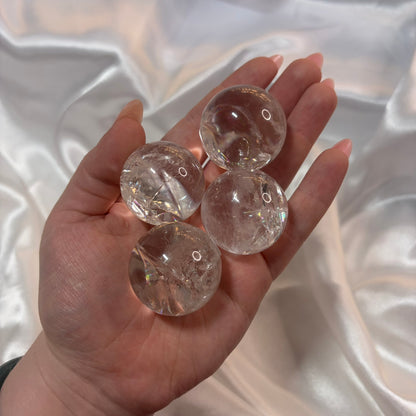 Clear Quartz Small Spheres from PureZen Minerals, view 1