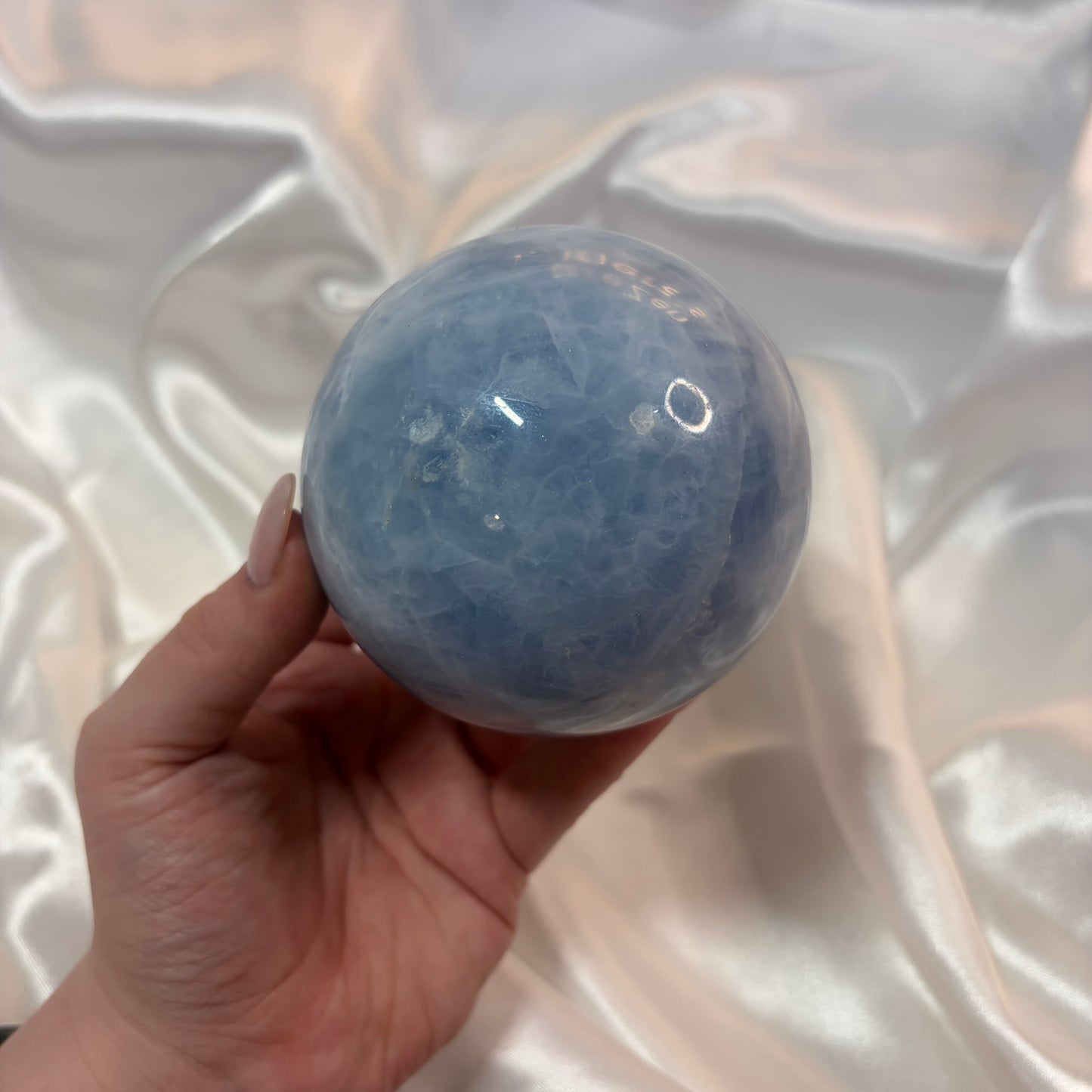 Blue Calcite Sphere