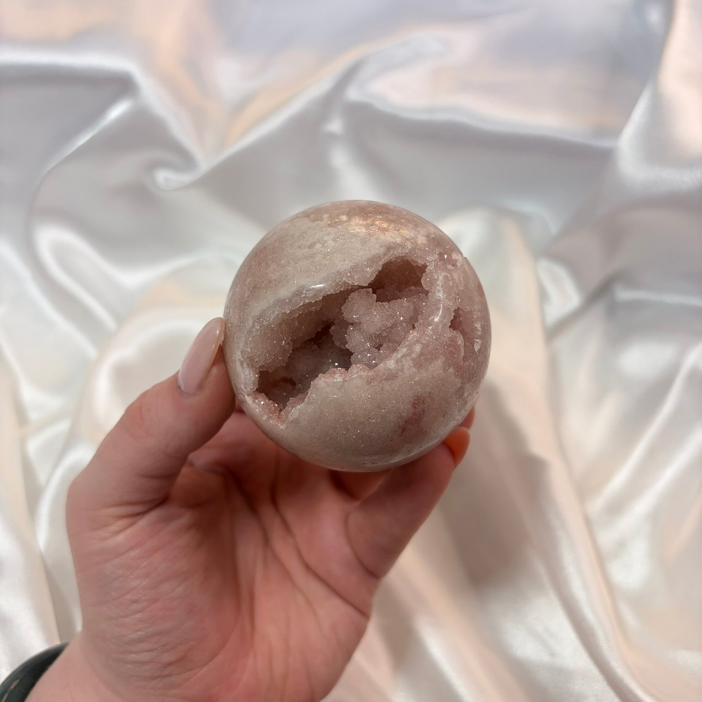 Pink Amethyst Druzy Sphere A