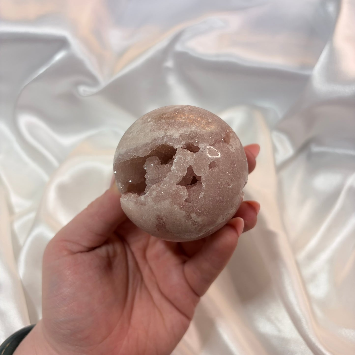 Pink Amethyst Druzy Sphere A