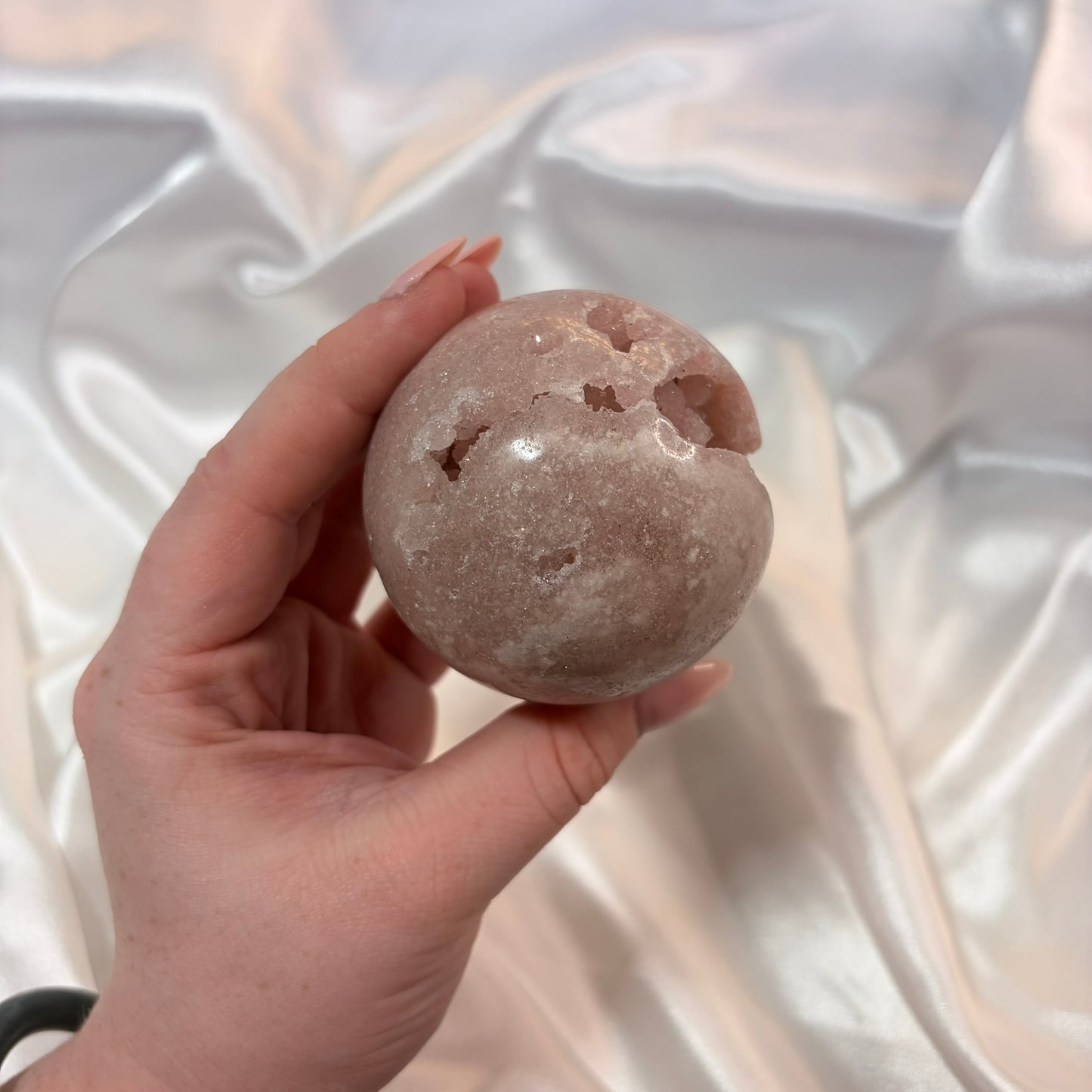 Pink Amethyst Druzy Sphere A