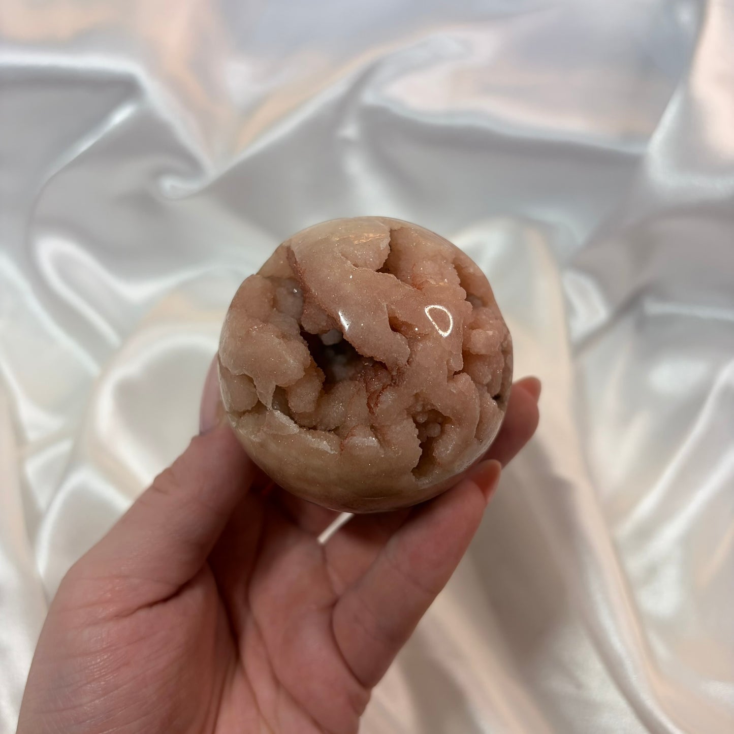 Pink Amethyst Druzy Sphere B