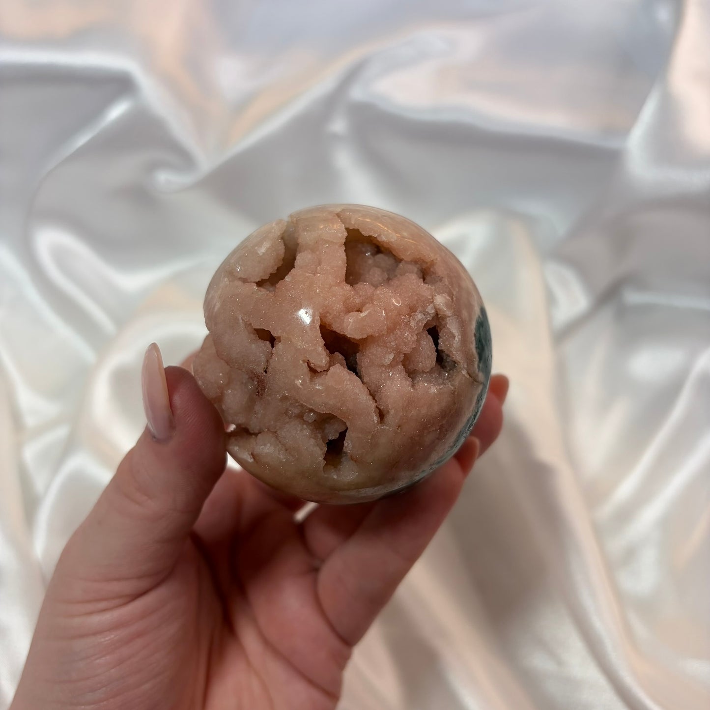 Pink Amethyst Druzy Sphere B