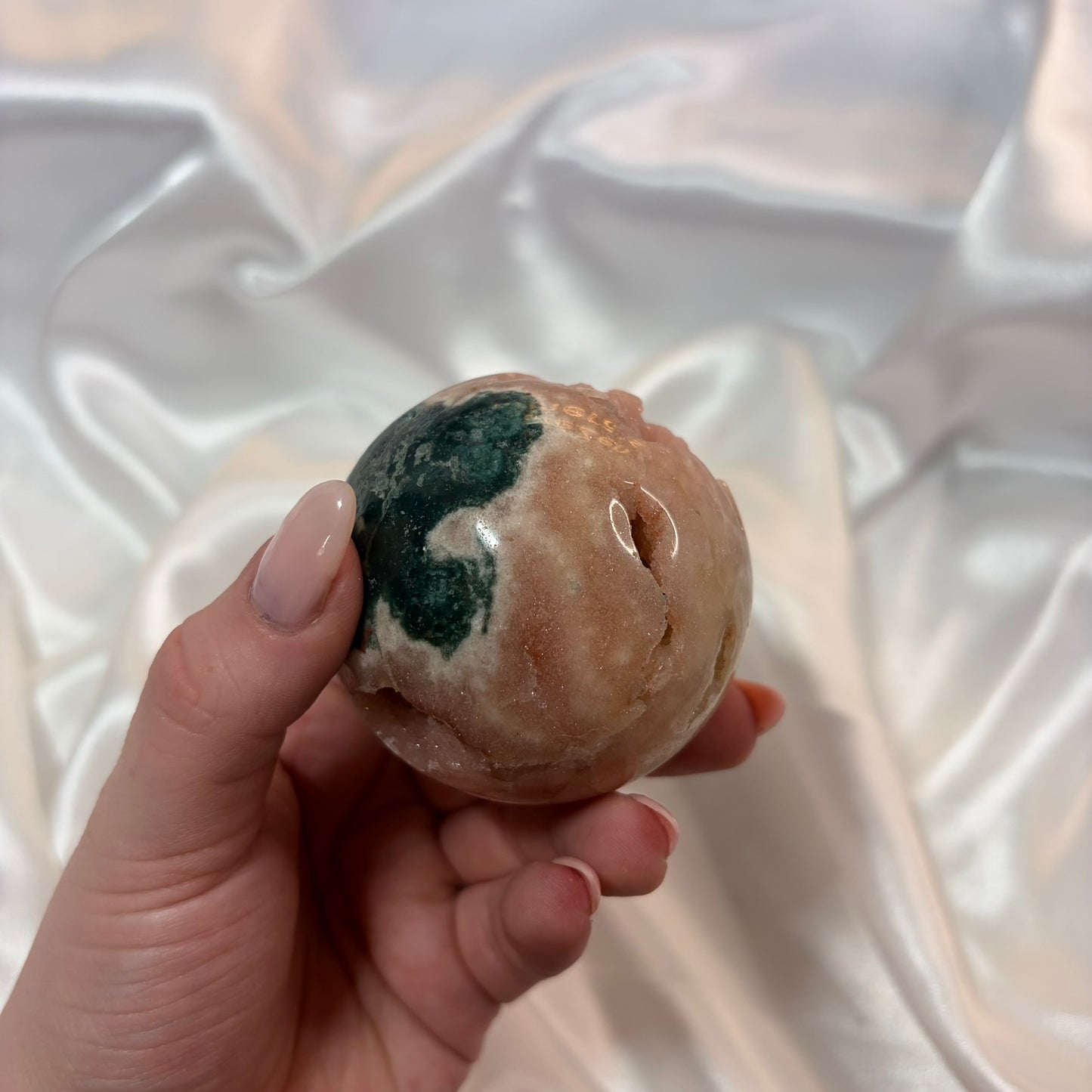 Pink Amethyst Druzy Sphere B