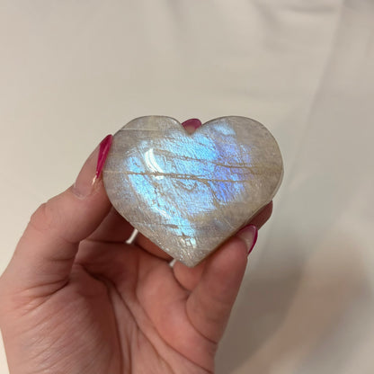Tanzanian Moonstone Heart