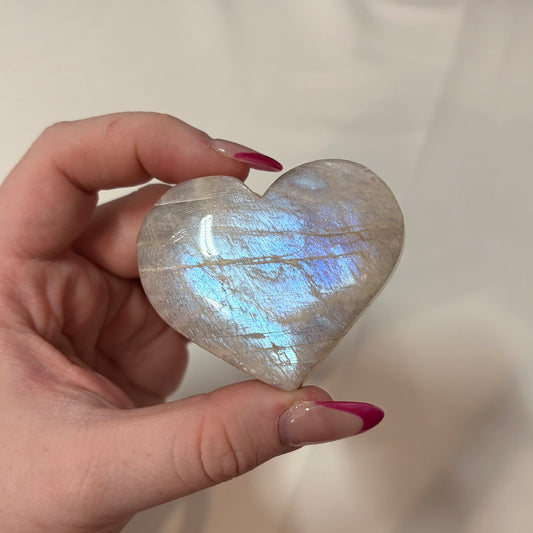 Tanzanian Moonstone Heart