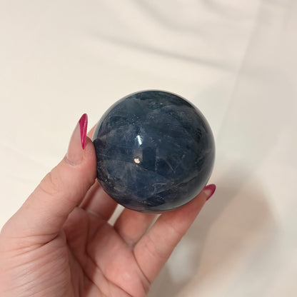 Blue Fluorite Crystal Sphere - Piece B