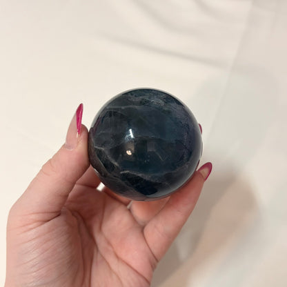 Blue Fluorite Crystal Sphere - Piece B