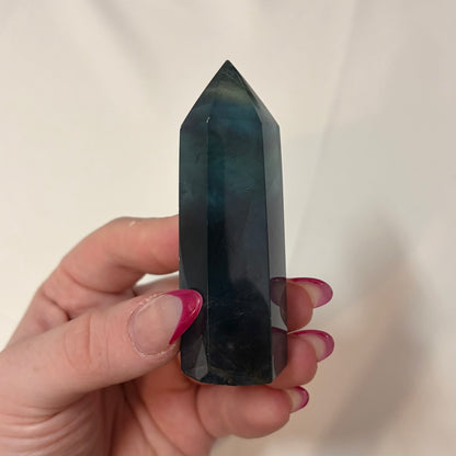 Blue Fluorite Crystal Sphere - Piece C