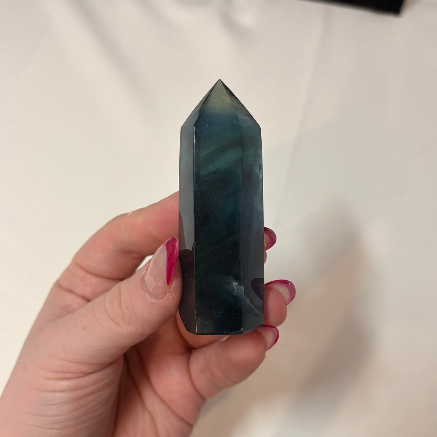 Blue Fluorite Crystal Sphere - Piece C