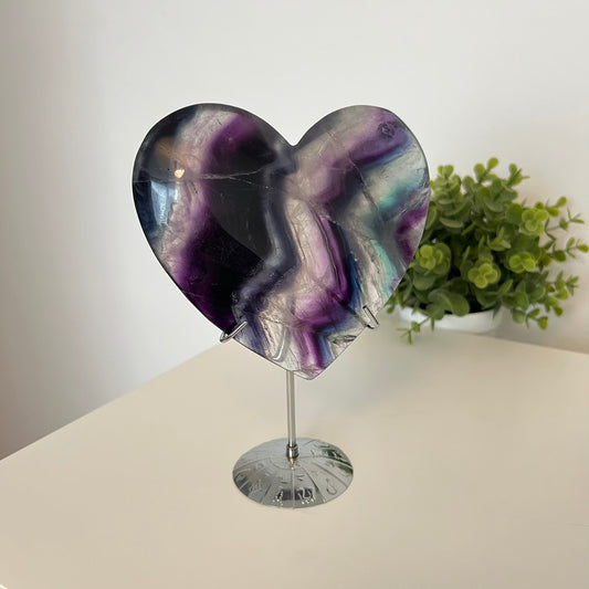 XL Fluorite Heart