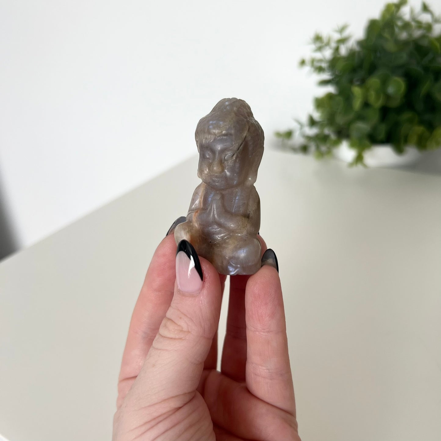 Various Moonstone Carvings | Buddha | Panda | Wolf | PureZen Minerals | Crystal Animal Carvings | Spiritual Healing | Decorative Ornament