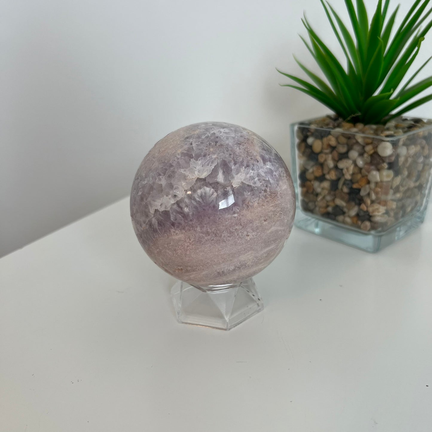 Pink Amethyst Sphere B