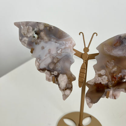 Flower Agate Butterfly Wings from PureZen Minerals, view 3