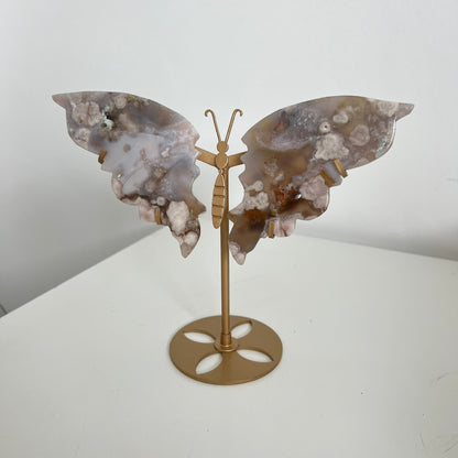 Flower Agate Butterfly Wings from PureZen Minerals, view 1
