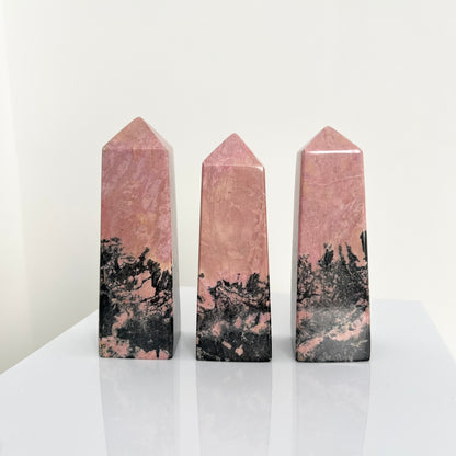 Rhodonite Towers from PureZen Minerals, view 1