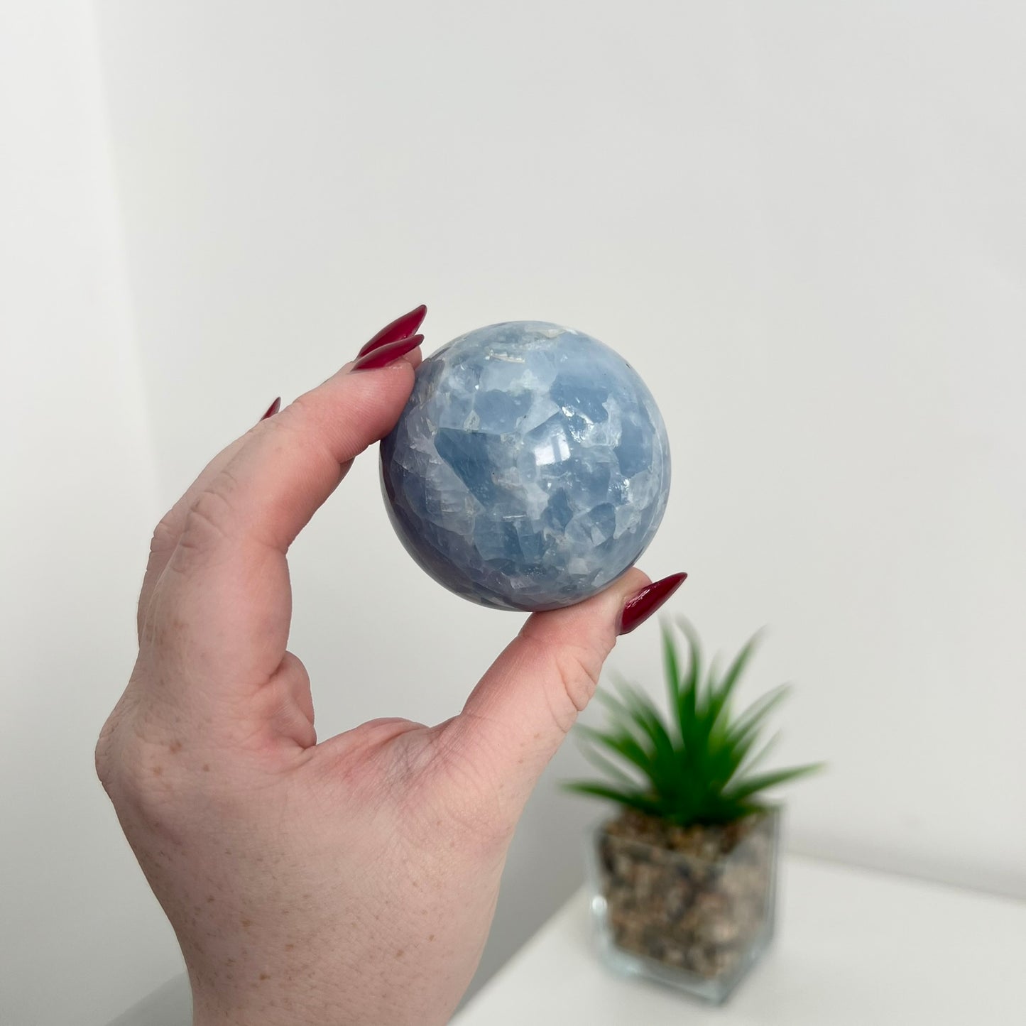Blue Calcite Sphere